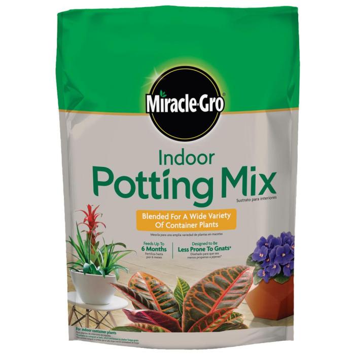 Indoor plant potting soil